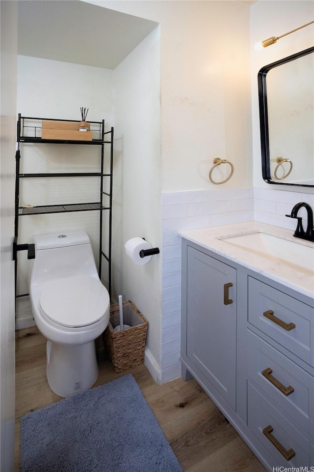 1617 Clark St Unit 404, Honolulu, HI 96822 - half bathroom featuring wood finished floors and vanity