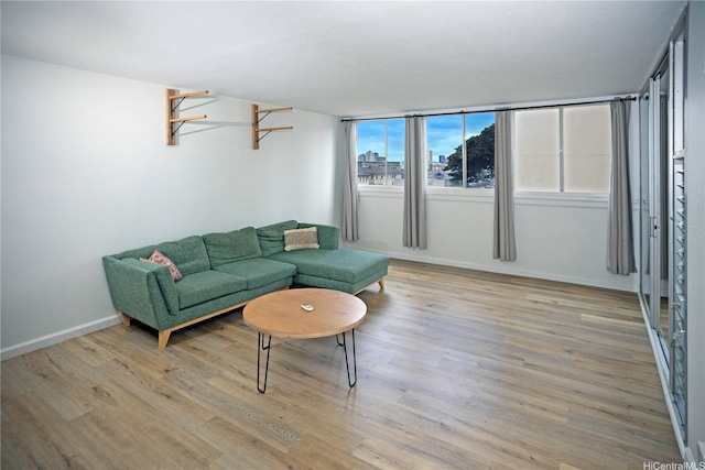 1617 Clark St Unit 404, Honolulu, HI 96822 - living room with light wood-style flooring