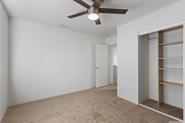 91-1032 Kauoha St, Ewa Beach, HI 96706 - unfurnished bedroom with carpet flooring, a closet, and a ceiling fan