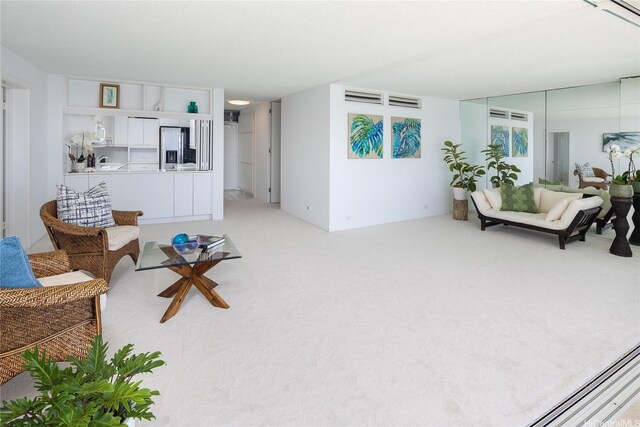 2877 Kalakaua Ave Unit 801/802, Honolulu, HI 96815 - living area featuring light carpet