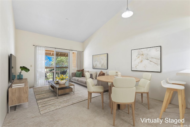 92-1155 Palahia St Unit A205, Kapolei, HI 96707 - carpeted living area with high vaulted ceiling