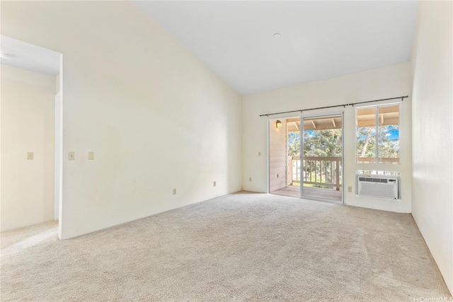 92-1155 Palahia St Unit A205, Kapolei, HI 96707 - carpeted spare room with a wall mounted AC and high vaulted ceiling