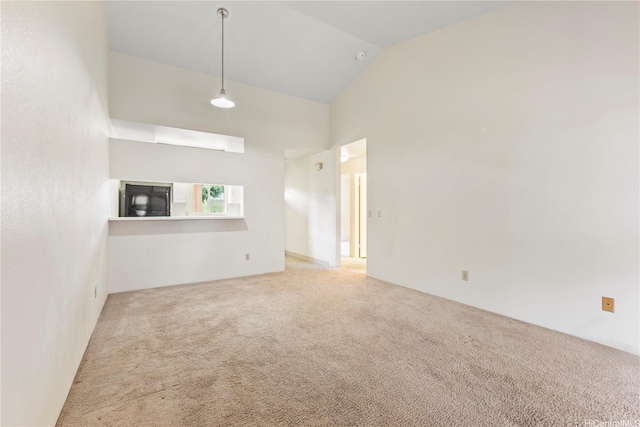 92-1155 Palahia St Unit A205, Kapolei, HI 96707 - unfurnished room featuring carpet and high vaulted ceiling