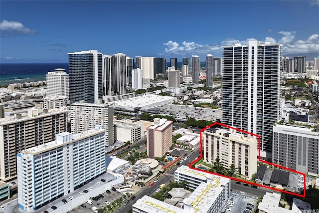 910 Ahana St Unit 508, Honolulu, HI 96814 - view of city skyline featuring a large body of water