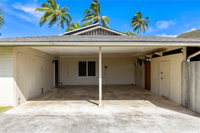 439 Ilimano St, Kailua, HI 96734 - view of parking / parking lot featuring concrete driveway and a carport