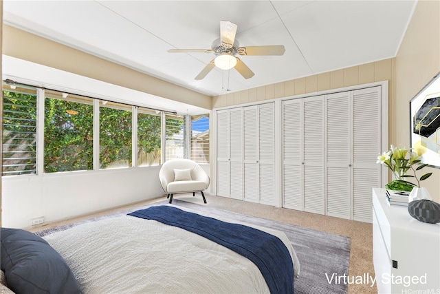 439 Ilimano St, Kailua, HI 96734 - carpeted bedroom featuring ceiling fan