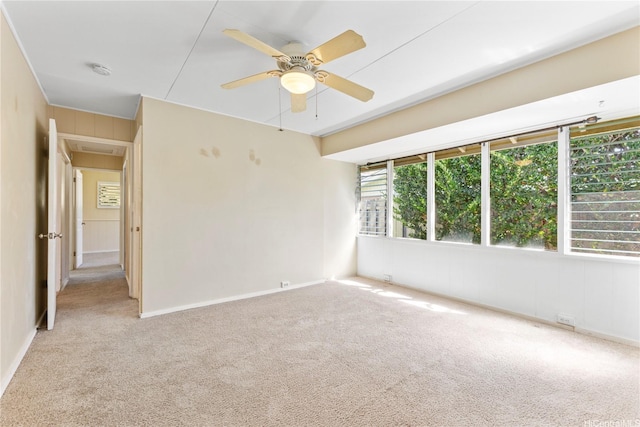 439 Ilimano St, Kailua, HI 96734 - empty room featuring carpet, a ceiling fan, and a smoke detector