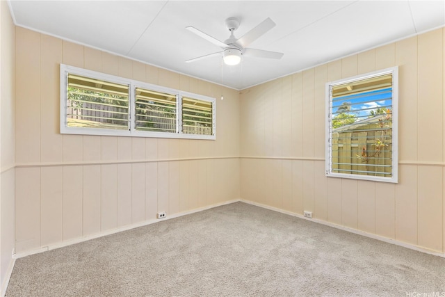 439 Ilimano St, Kailua, HI 96734 - spare room with carpet and a ceiling fan