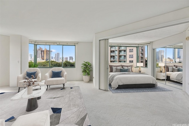 1314 Kalakaua Ave Unit 302, Honolulu, HI 96826 - bedroom featuring a skyline view and carpet