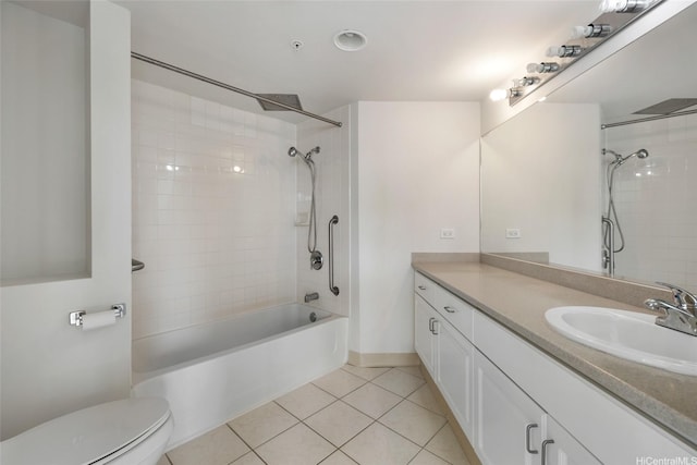 1314 Kalakaua Ave Unit 302, Honolulu, HI 96826 - bathroom with tile patterned flooring, vanity, and washtub / shower combination
