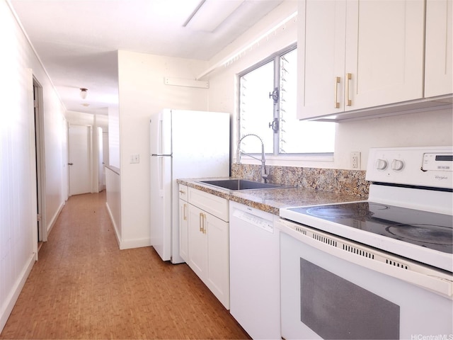 59-610 Kamehameha Hwy Unit A, Haleiwa, HI 96712 - kitchen with white appliances, white cabinets, and light countertops