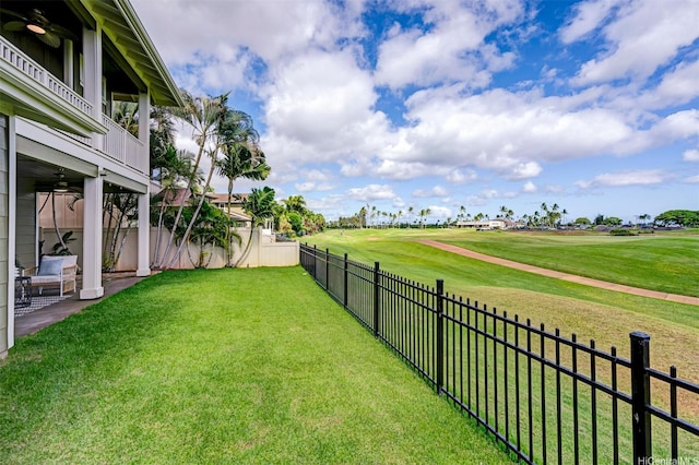 91-1227 Kuanoo St, Ewa Beach, HI 96706 - fenced backyard with golf course view