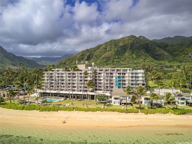 53-567 Kamehameha Hwy Unit 203, Hauula, HI 96717 - view of apartment building / complex featuring a mountain view