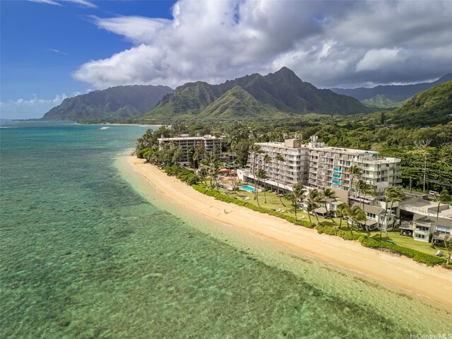 53-567 Kamehameha Hwy Unit 203, Hauula, HI 96717 - aerial view of a water and mountain view