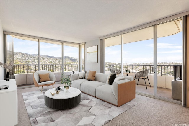 2825 S King St Unit 2403, Honolulu, HI 96826 - sunroom featuring a mountain view and healthy amount of natural light