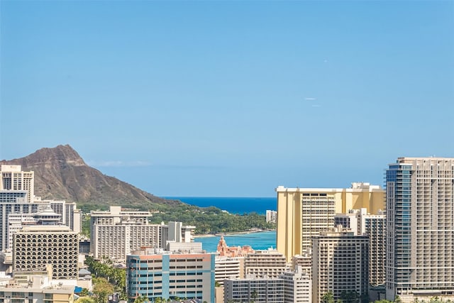 469 Ena Rd Unit 3404, Honolulu, HI 96815 - view of city featuring a water and mountain view