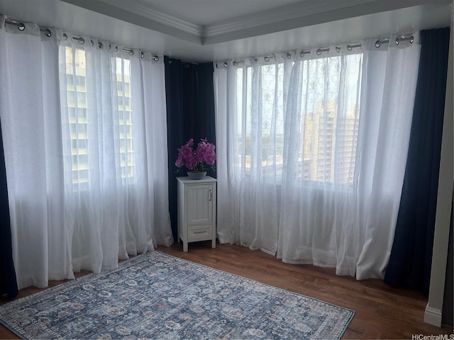 2888 Ala Ilima St Unit 1508, Honolulu, HI 96818 - empty room featuring wood finished floors and ornamental molding