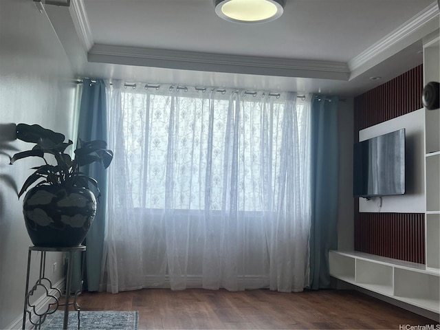 2888 Ala Ilima St Unit 1508, Honolulu, HI 96818 - interior space featuring crown molding and wood finished floors