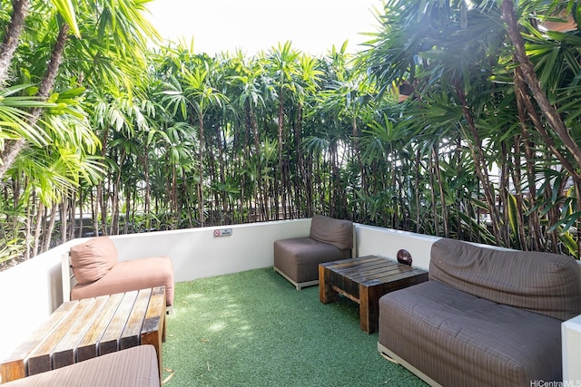 1009 Kapiolani Blvd Unit 1706, Honolulu, HI 96814 - view of patio featuring an outdoor hangout area