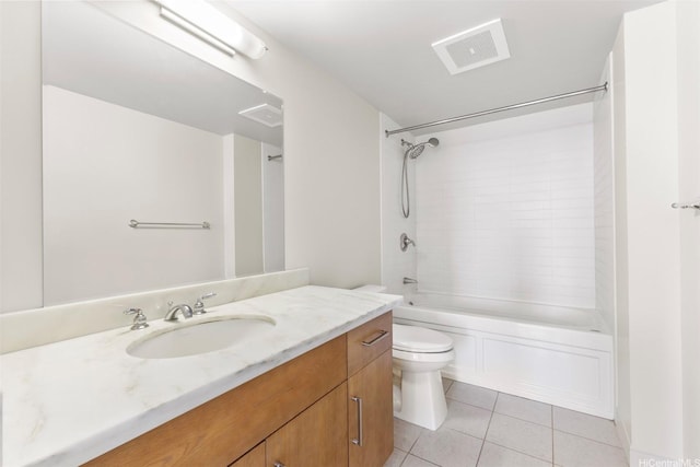1009 Kapiolani Blvd Unit 1706, Honolulu, HI 96814 - full bath with vanity, tile patterned floors, and tub / shower combination