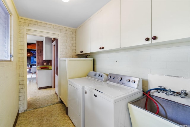 3504 Ala Hapuu St, Honolulu, HI 96818 - washroom with cabinet space, light flooring, and washing machine and clothes dryer