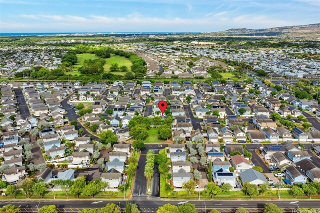 91-1021 Kuina St Unit 119, Ewa Beach, HI 96706 - aerial view of property and surrounding area with nearby suburban area