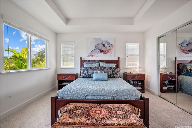 91-1108 Kaihohonu St, Ewa Beach, HI 96706 - carpeted bedroom with a raised ceiling and multiple windows