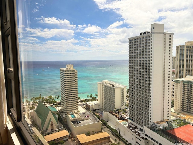 201 Ohua Ave Unit 2406, Honolulu, HI 96815 - water view featuring nearby urban area