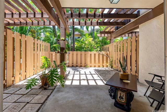 444 Lunalilo Home Rd Unit 602, Honolulu, HI 96825 - fenced backyard with a patio and a pergola