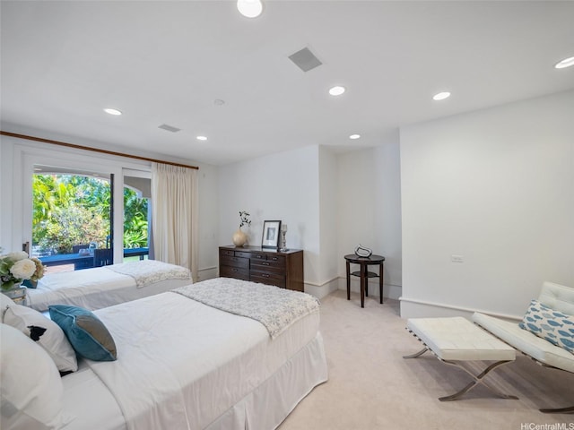 3124 Noela Dr, Honolulu, HI 96815 - bedroom featuring recessed lighting and light colored carpet