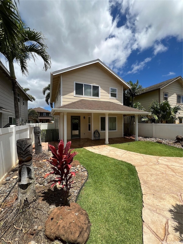 91-1035 Kaiko St, Ewa Beach, HI 96706 - rear view of property with a patio area