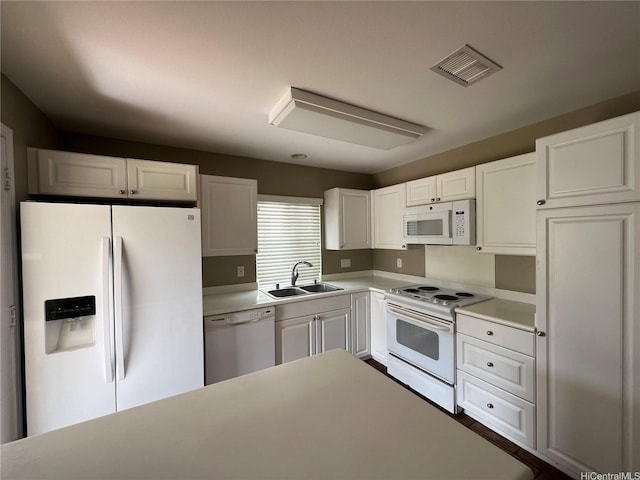 91-1035 Kaiko St, Ewa Beach, HI 96706 - kitchen featuring white appliances, white cabinetry, and light countertops