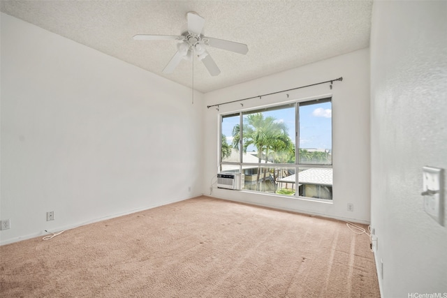 91-234 Hanapouli Cir Unit 28J, Ewa Beach, HI 96706 - carpeted spare room featuring a textured ceiling, a ceiling fan, and cooling unit