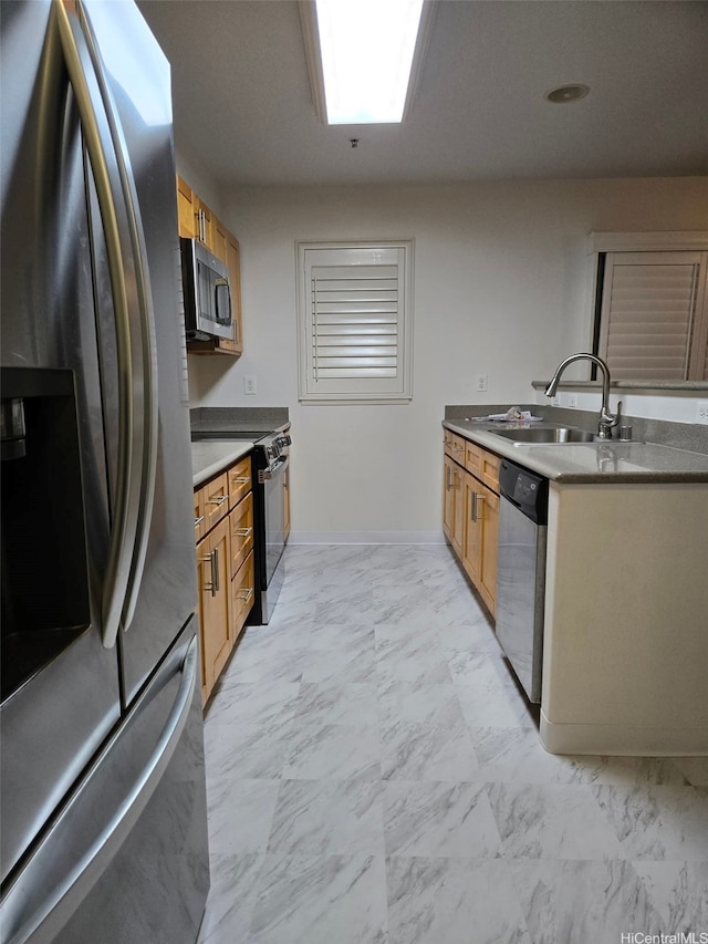 91-1271 Kamaaha Ave Unit 406, Kapolei, HI 96707 - kitchen featuring stainless steel appliances and light marble finish flooring