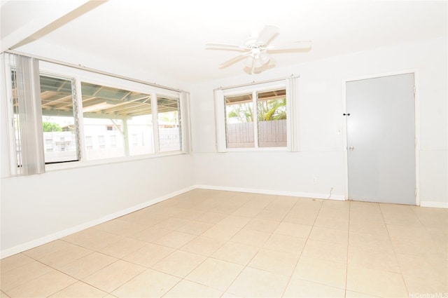 1028 Hooli Pl Unit A, Pearl City, HI 96782 - unfurnished room featuring baseboards and a ceiling fan