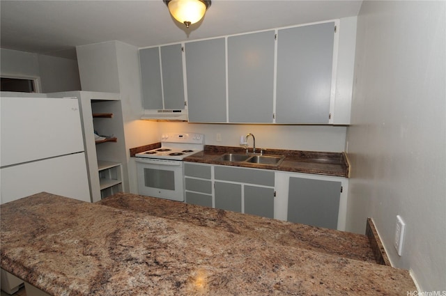 1028 Hooli Pl Unit A, Pearl City, HI 96782 - kitchen featuring white appliances and under cabinet range hood