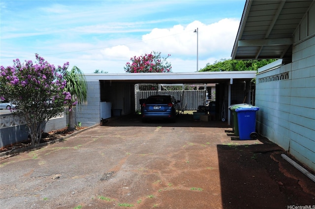 1028 Hooli Pl Unit A, Pearl City, HI 96782 - view of parking with a carport and driveway