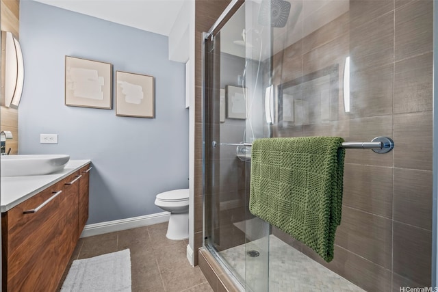 747 Amana St Unit 2206, Honolulu, HI 96814 - full bath featuring vanity, a stall shower, and tile patterned flooring