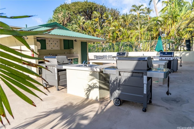 322 Aoloa St Unit 1110, Kailua, HI 96734 - view of patio / terrace featuring exterior kitchen and a bar