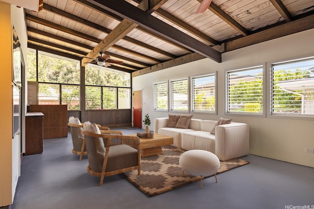 44 Akamu Pl, Honolulu, HI 96817 - sunroom with ceiling fan and an outdoor hangout area