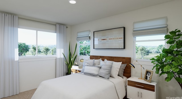 94-1140 Koakolo St Unit 110, Waipahu, HI 96797 - carpeted bedroom featuring recessed lighting