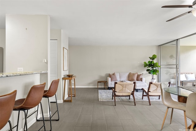 46-109 Konohiki St Unit 3922, Kaneohe, HI 96744 - living room featuring ceiling fan and wood finished floors