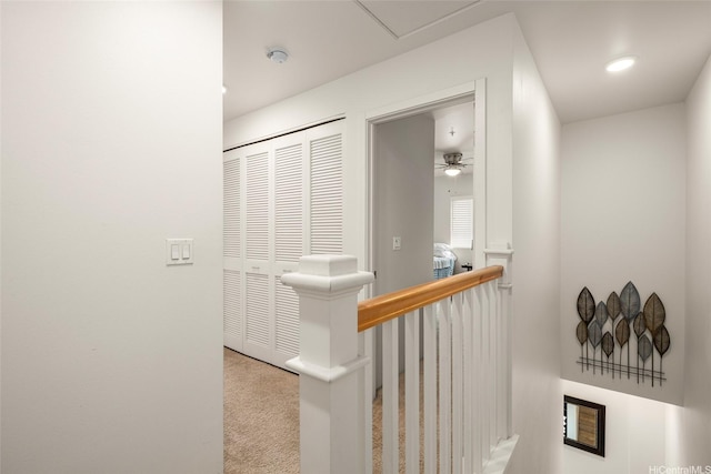 91-3633 Kauluakoko St Unit 412, Ewa Beach, HI 96706 - hallway with an upstairs landing and carpet