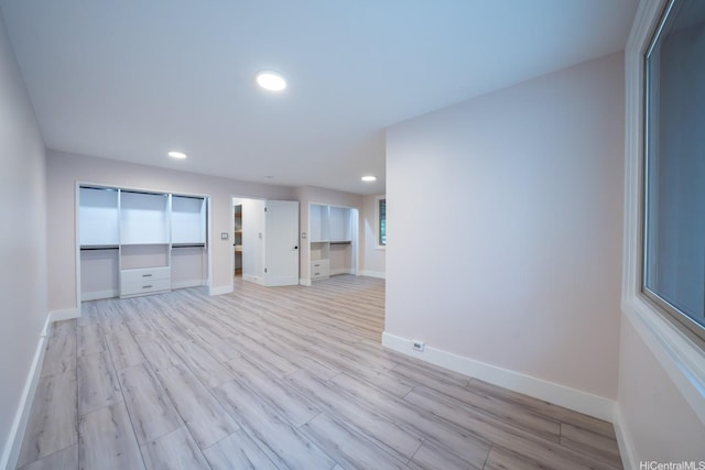 1207 Lilo Pl, Honolulu, HI 96822 - unfurnished room with light wood-type flooring and recessed lighting