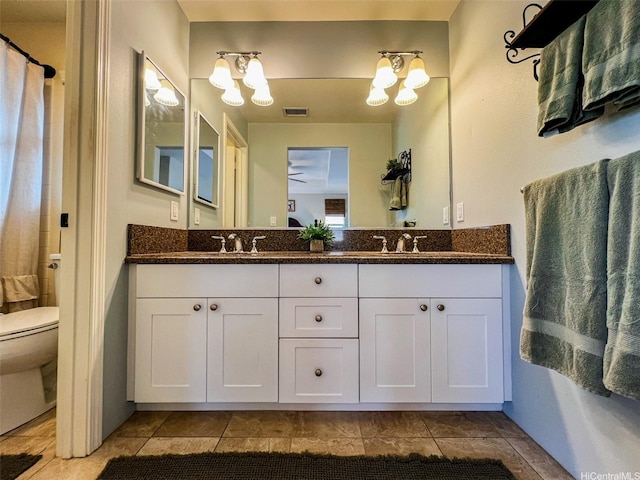 91-1356 Kaileolea Dr, Ewa Beach, HI 96706 - full bathroom featuring a chandelier, double vanity, and tile patterned flooring