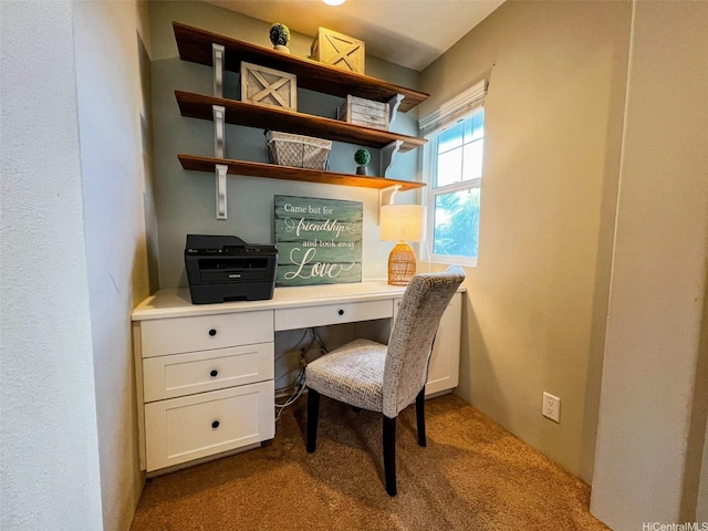 91-1356 Kaileolea Dr, Ewa Beach, HI 96706 - office area featuring built in desk and dark carpet