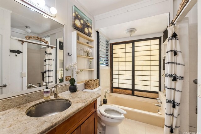 259 N Kalaheo Ave Unit A, Kailua, HI 96734 - bathroom with ornamental molding and vanity
