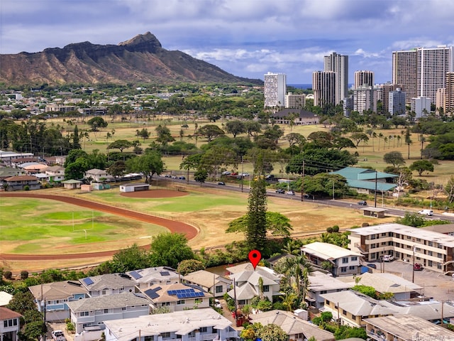 2633B Nahaku Pl Unit H, Honolulu, HI 96826 - drone / aerial view of a mountain backdrop