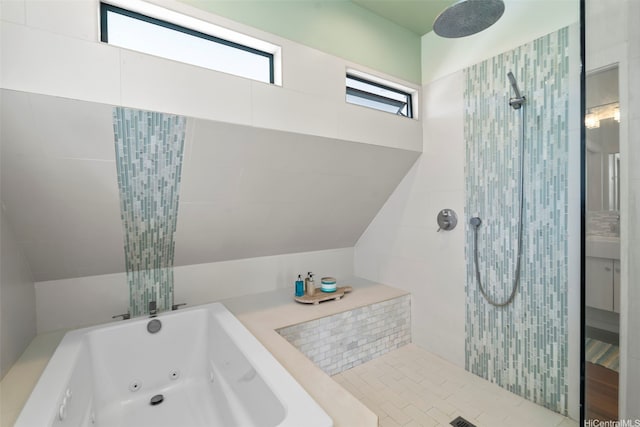 2633B Nahaku Pl Unit H, Honolulu, HI 96826 - full bath featuring a tub with jets and tiled shower