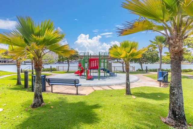 520 Lunalilo Home Rd Unit 354, Honolulu, HI 96825 - community play area with a lawn and a water view